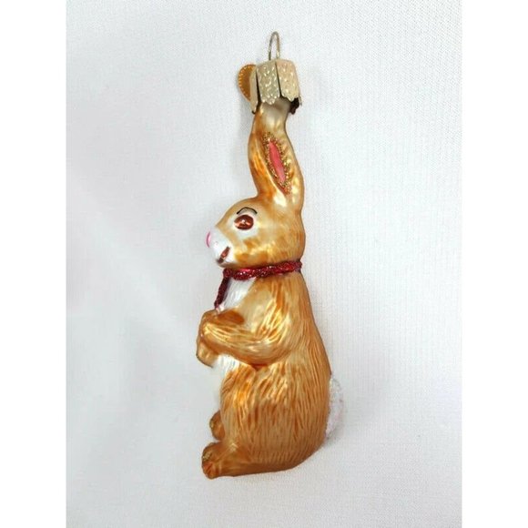 Bunny Rabbit Retired Old World Christmas Ornament - Picture 4 of 4